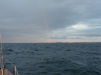 ... und Heiligenhafen empfängt uns abends mit einem Regenbogen.