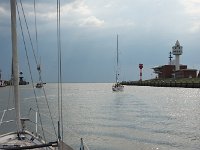 Vor uns liegt die Nordsee, die uns gleich mit einem Gewitter empfängt.