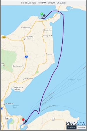 „von HHafen / Ortmühle -> nach Travemünde“