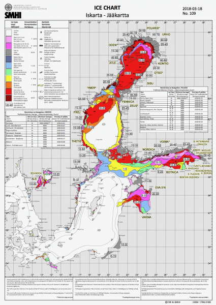 „Alles noch schön bunt in Richtung Finnland. Bis zu 40cm ? tauen auch nicht mal einfach so weg. ?“