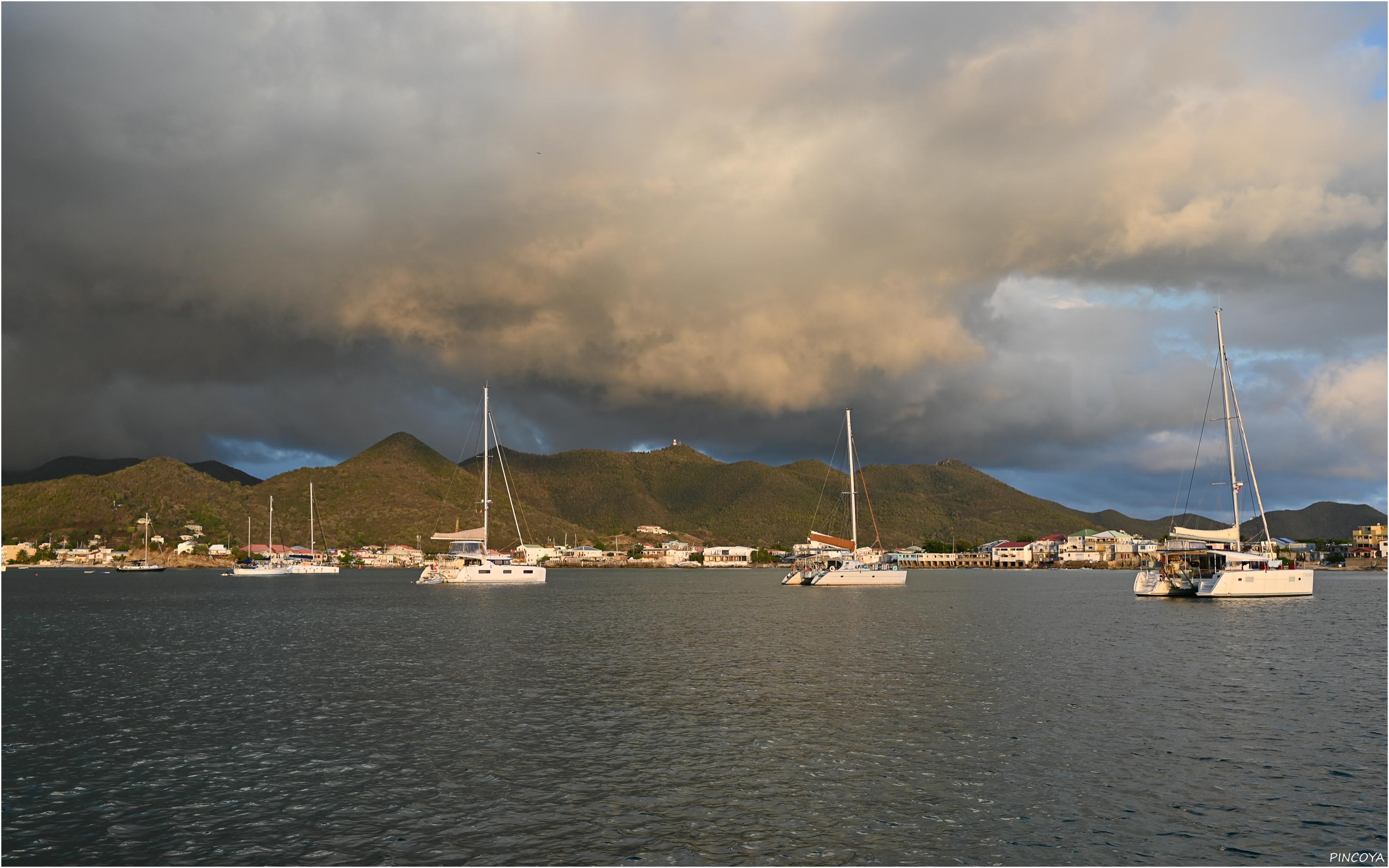 „Die Marigot Bay am Abend vor unserer Abfahrt.“