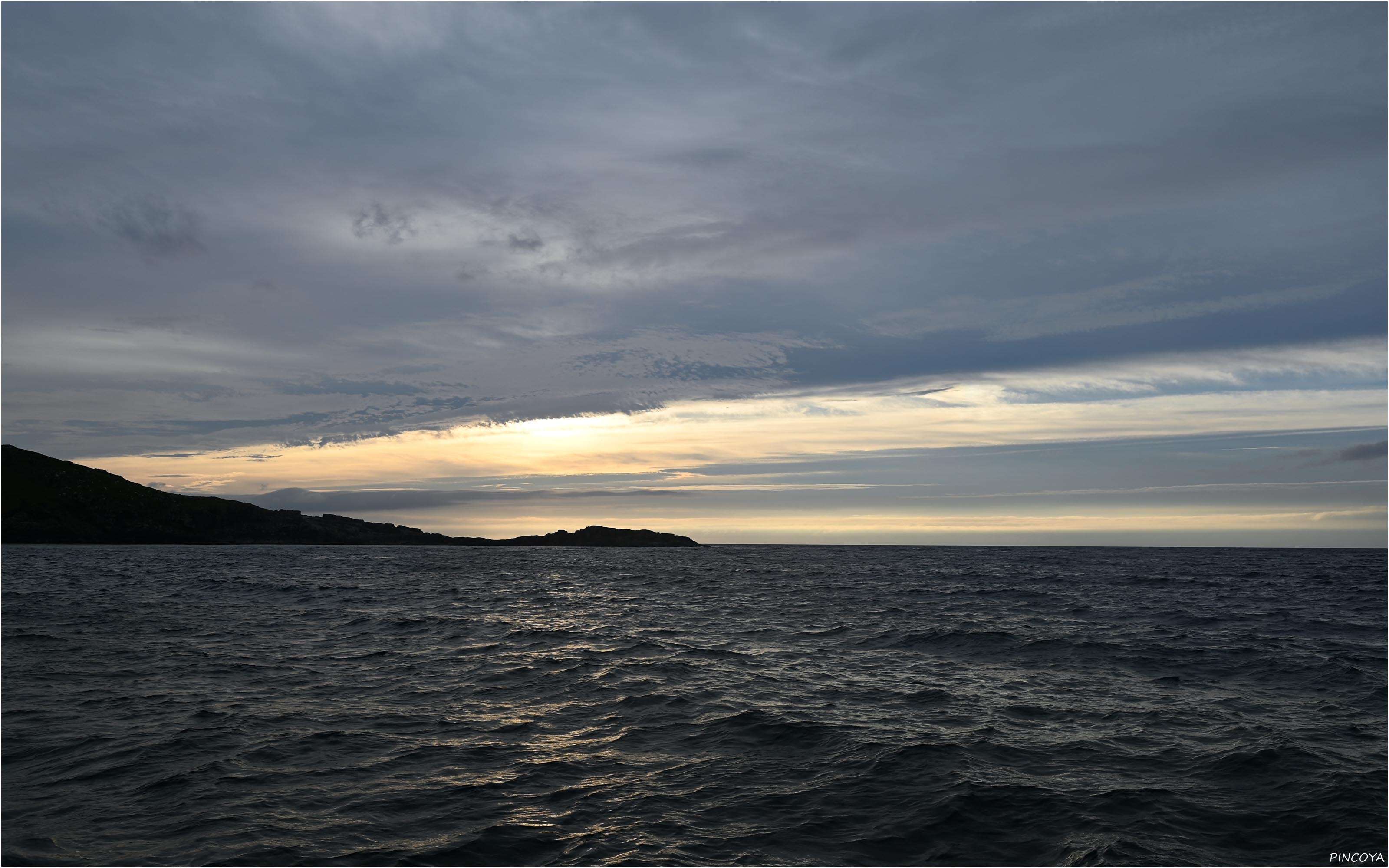 „Später Nachmittag, wir sind in der Mulroy Bay“