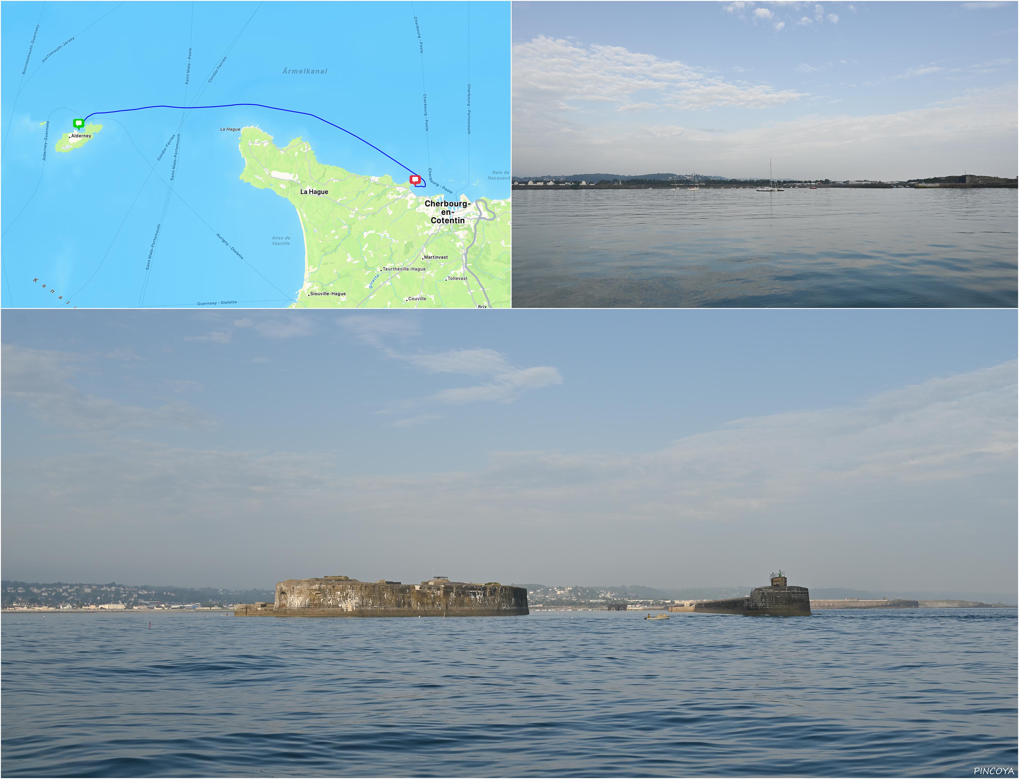 „von Querqueville (Cherbourg) (F) -> nach Alderney (GB)“