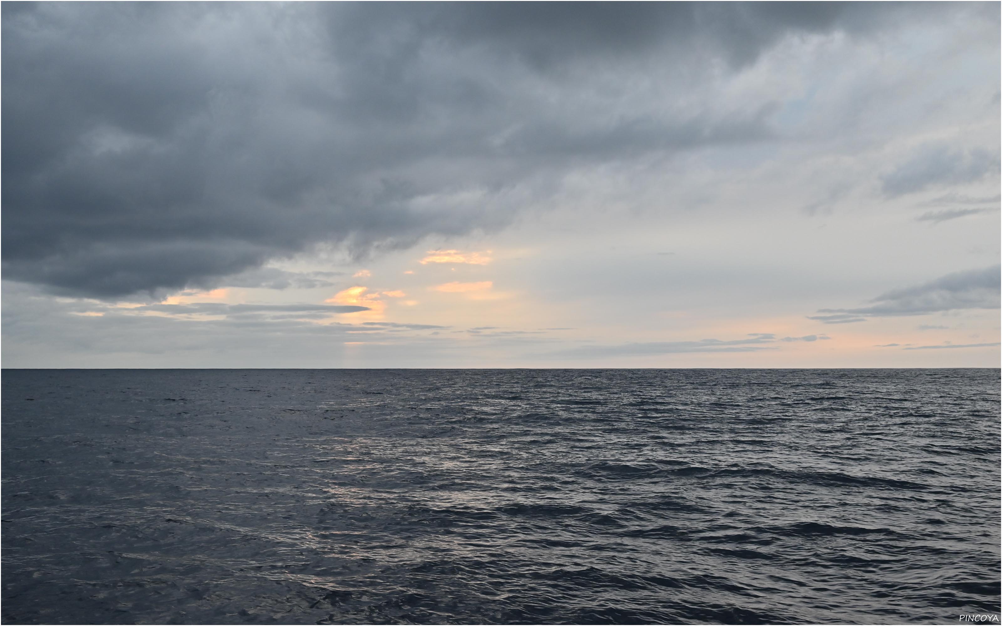 „Die erste Abendstimmung auf der Biskaya.“