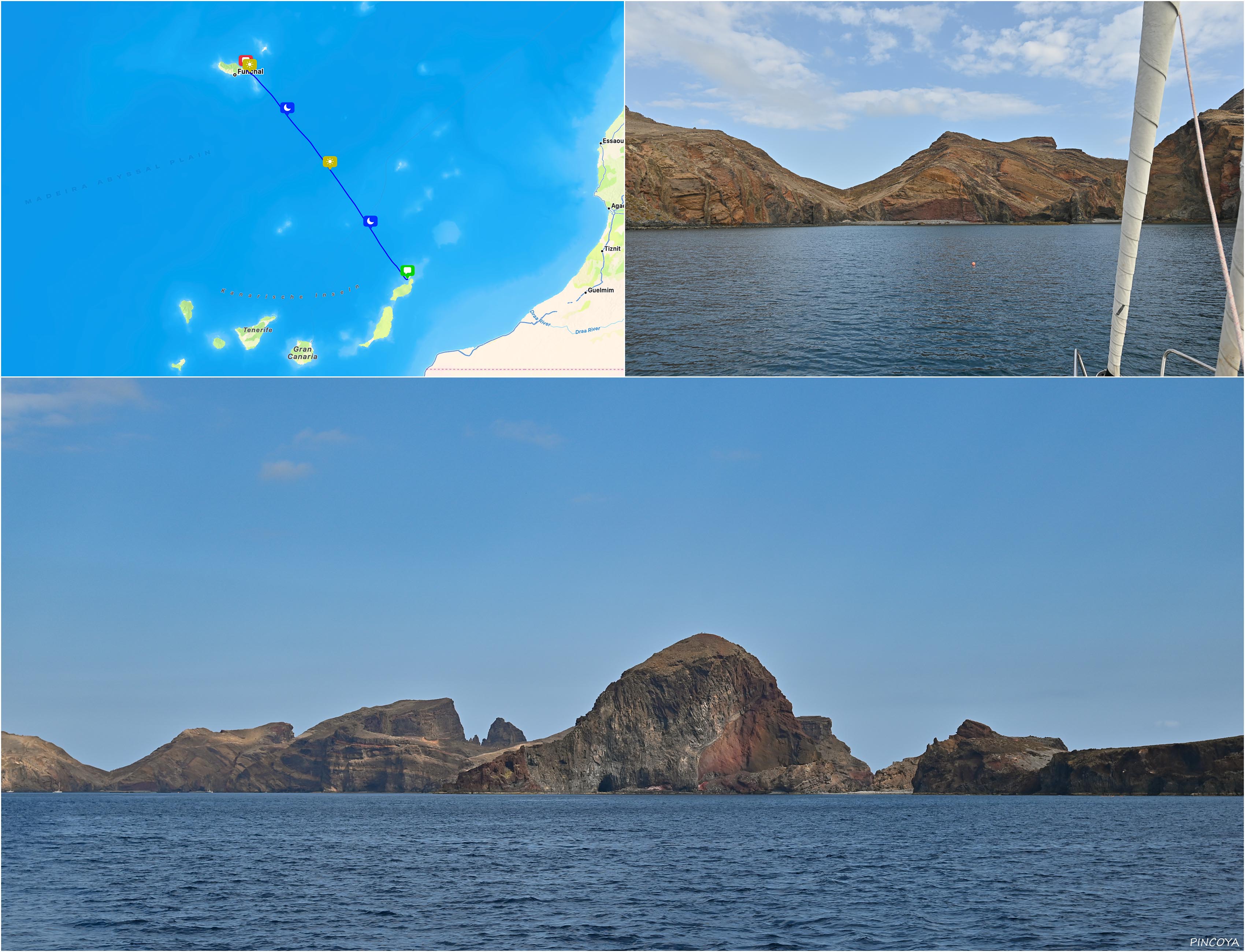 „aus der Baia d’Abra, Madeira (P) -> zur Isla de la Graciosa, Kanaren (E)“