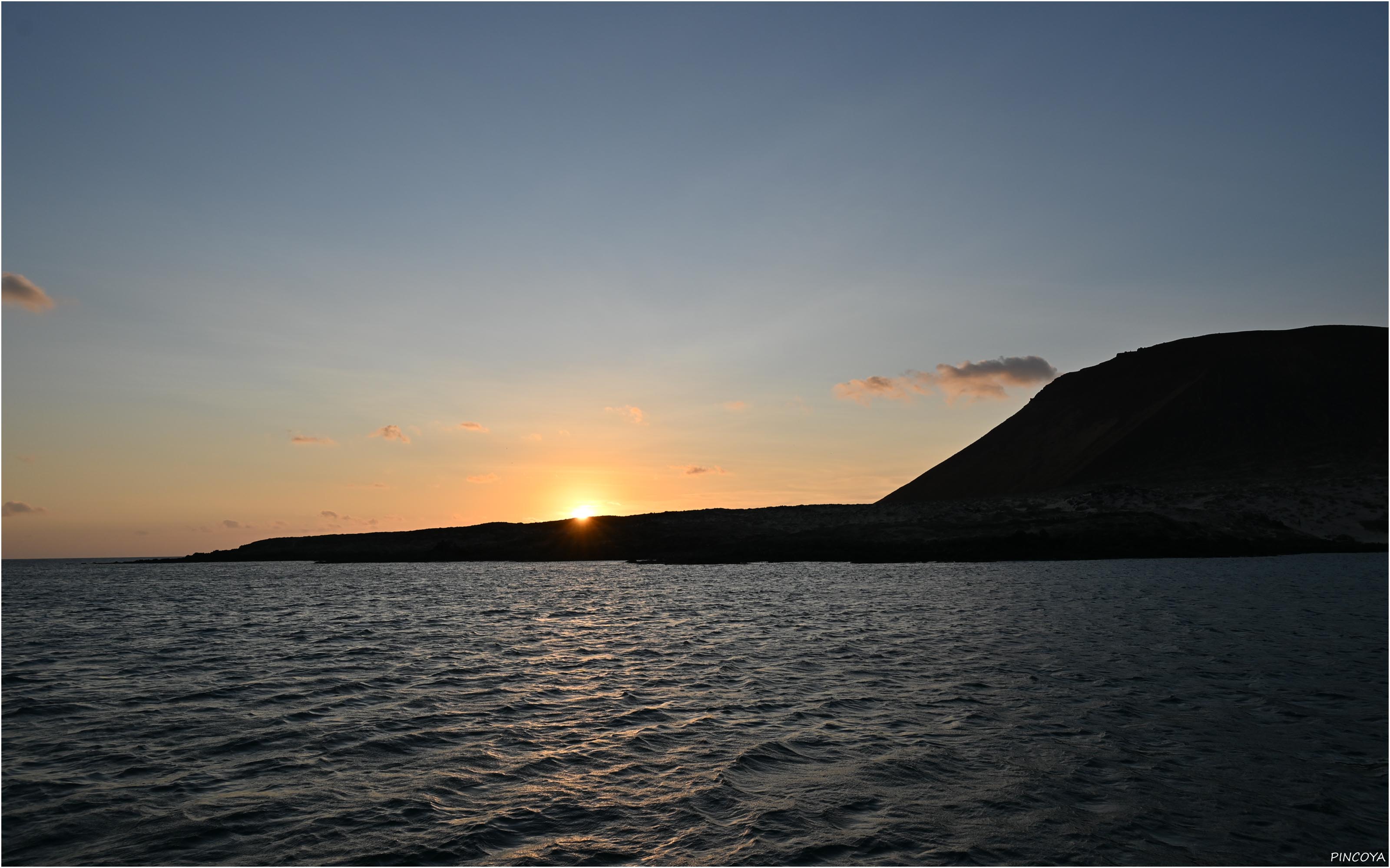 „Der Sundowner unseres ersten Abends vor dem Playa Francesa“