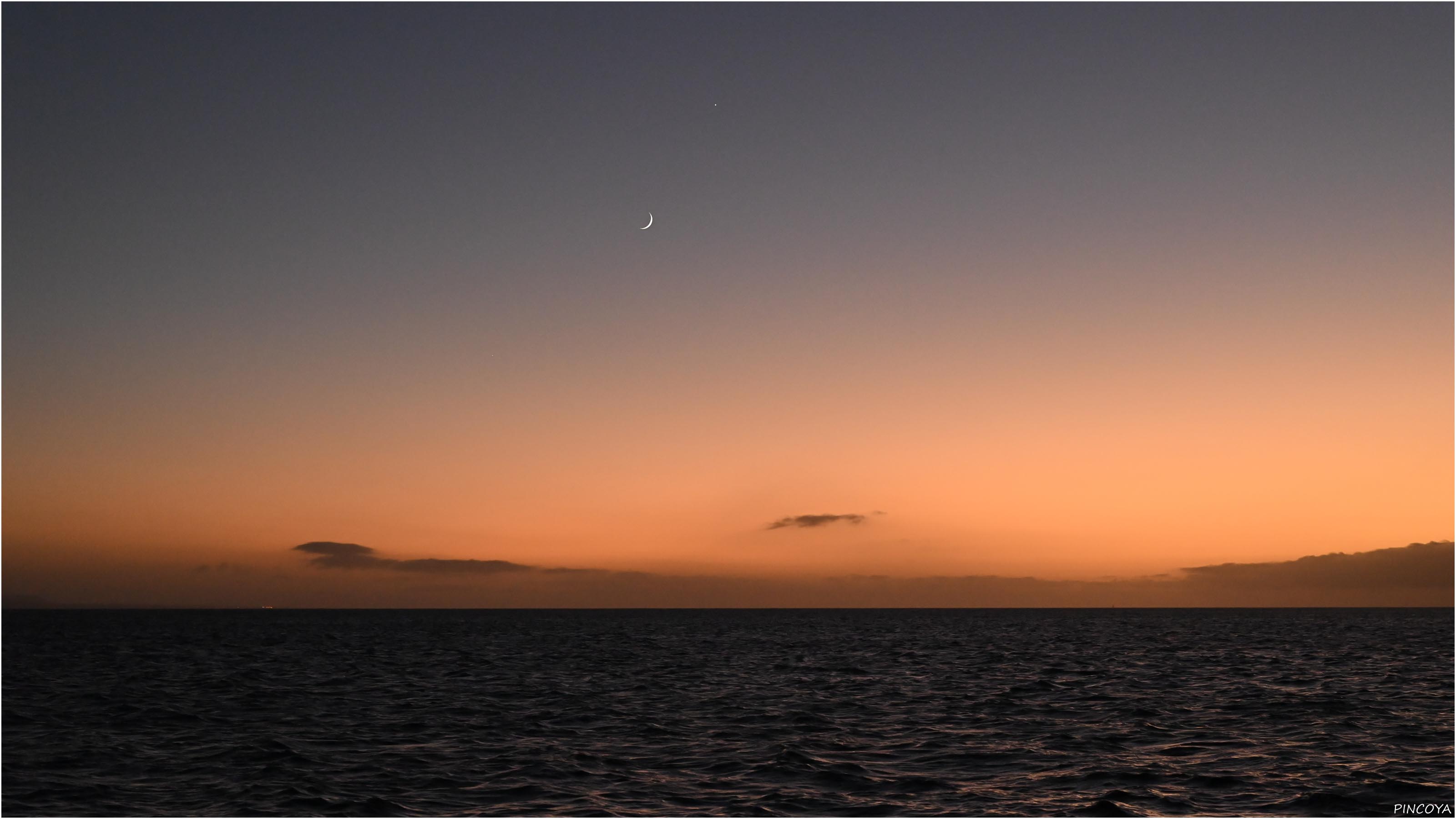 „Die letzte Abendstimmung vor Lanzarote.“