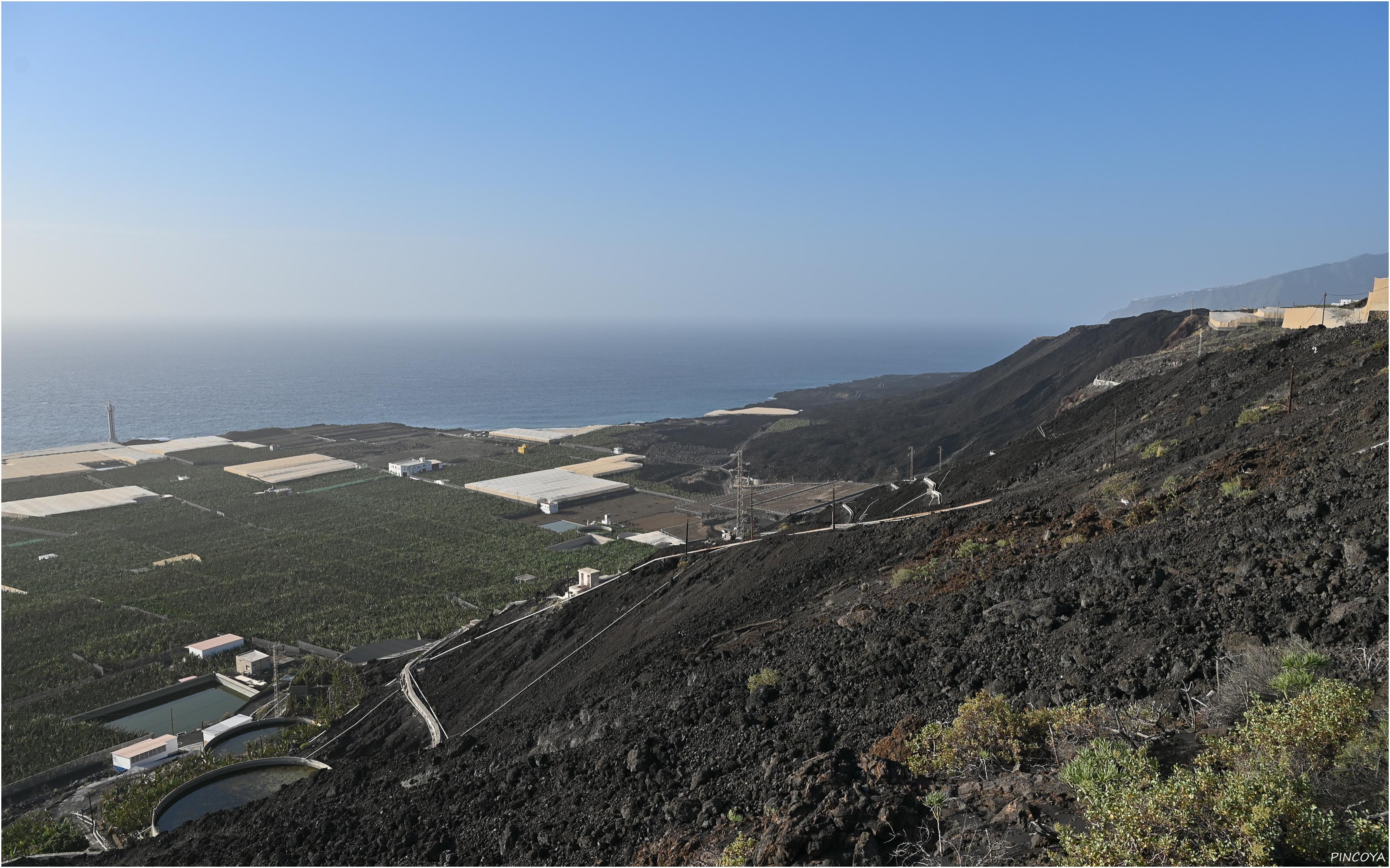 „Links der Leuchtturm bei Tazacorte“