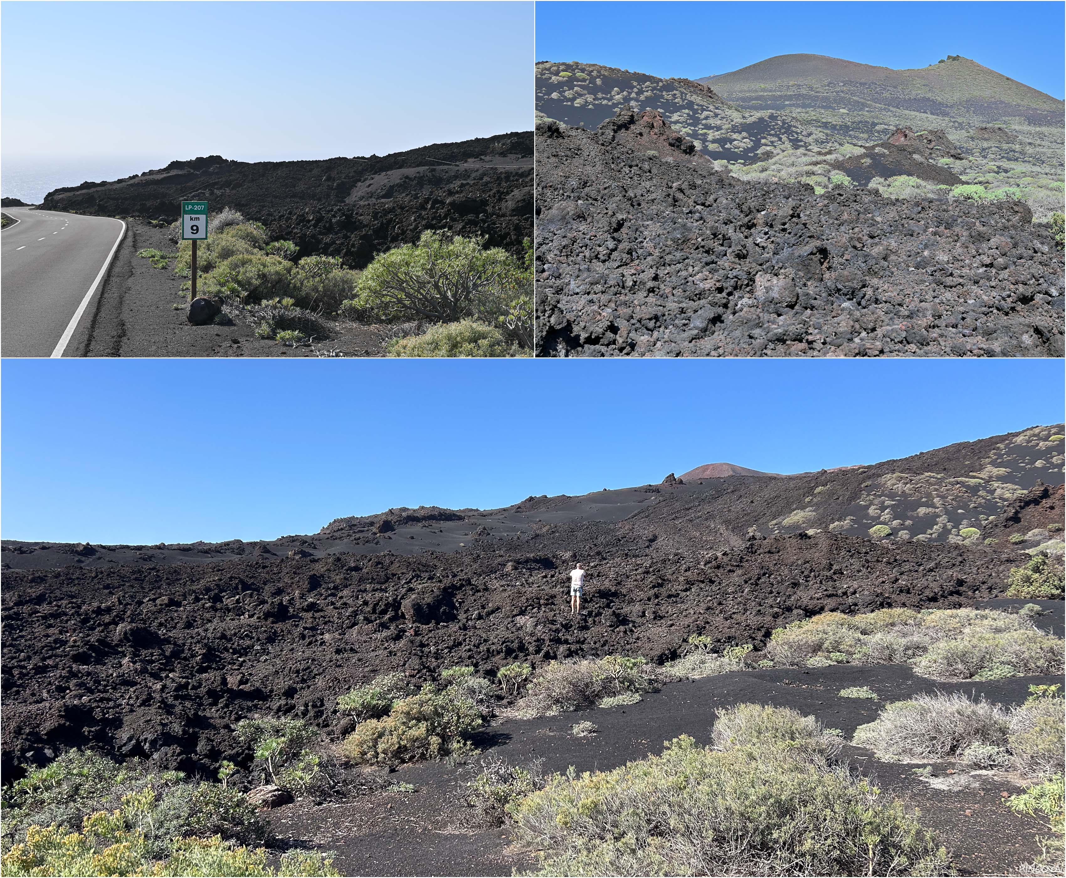 „Ein kurzer Stopp in den Lavafeldern des Volcán de Teneguía, aber davon hatten wir ja vor zwei Tagen schon eine ganze Menge.“