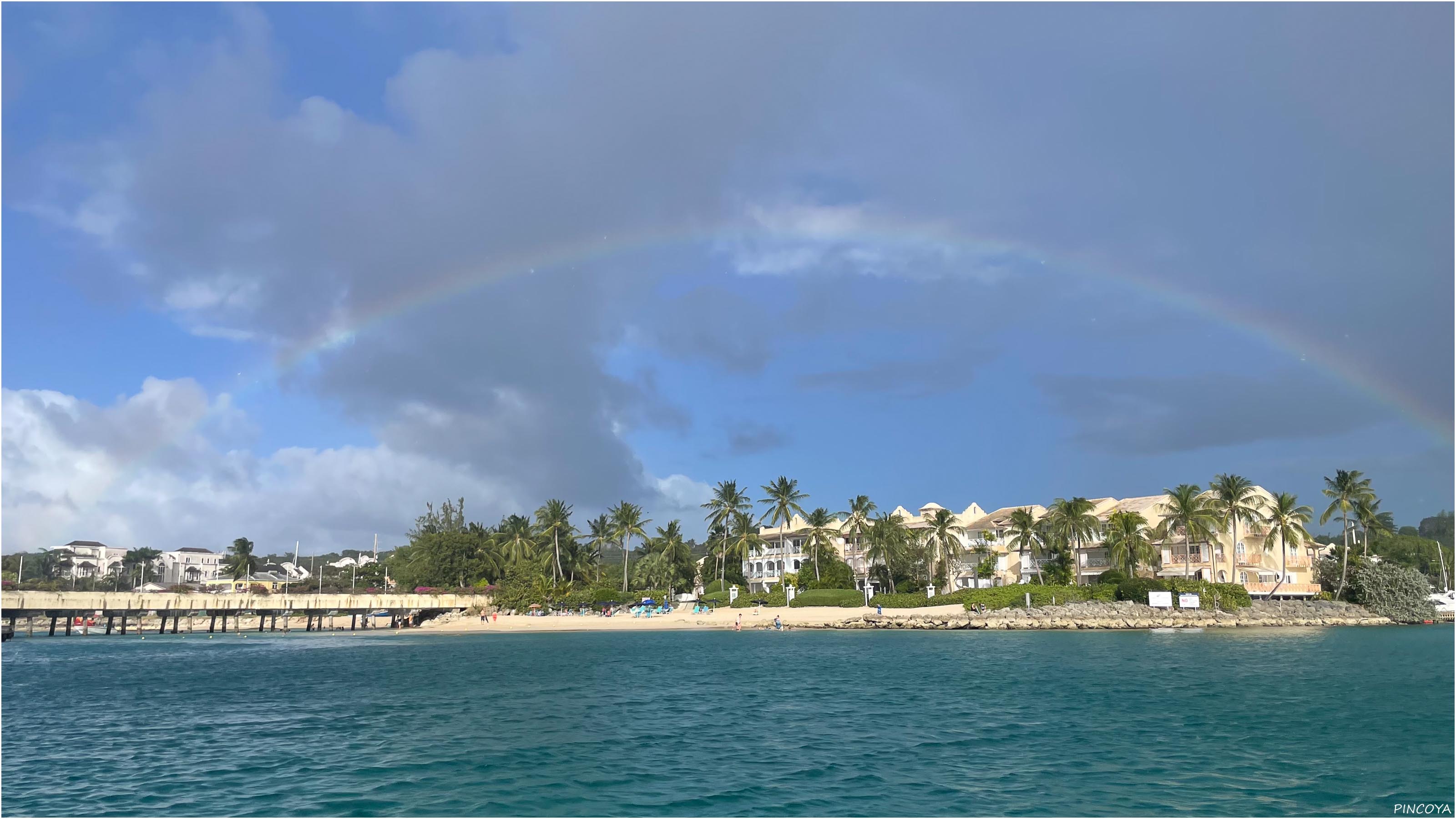 „Port St. Charles mit Regenbogen“