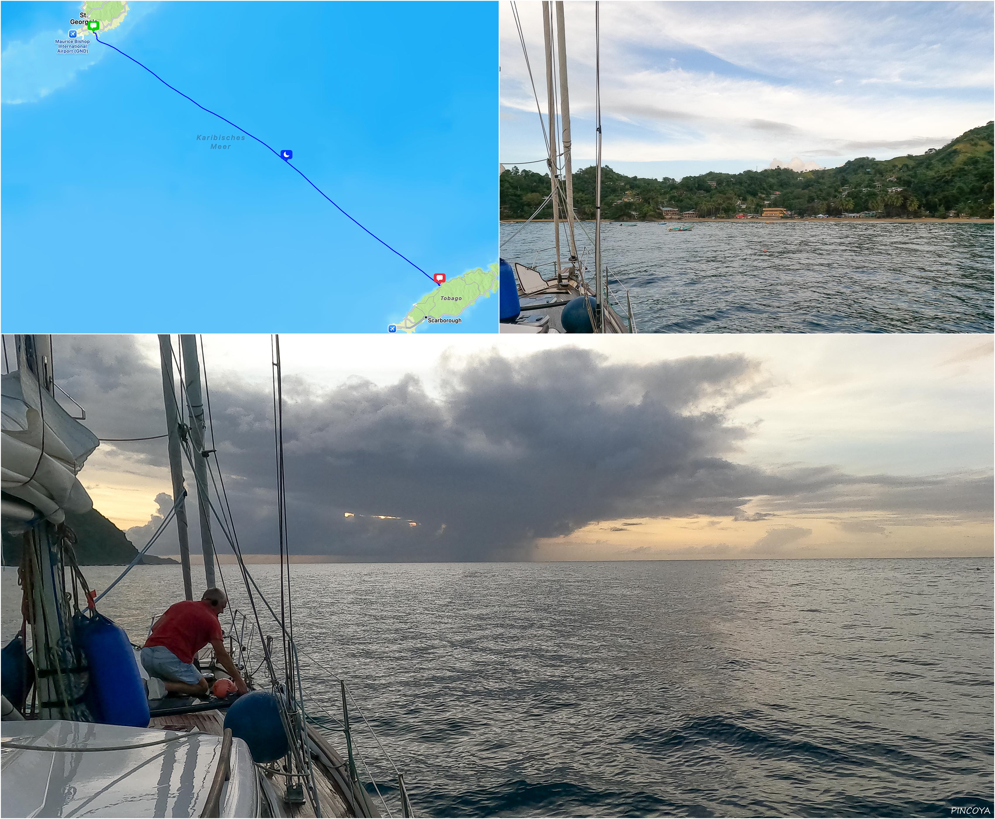 „von der Castara Bay, Tobago -> nach Egmont Harbour, Grenada“